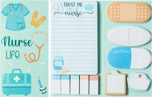 Miniatura 53 de Xqumoi Teaching is A Work of Heart - Juego de notas adhesivas de 550 hojas, lápiz en forma de manzana, blocs de notas autoadhesivas, notas