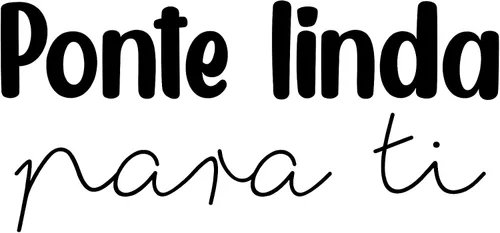 Miniatura 4 de Calcomanía de vinilo para pared, Ponte Linda para Ti/Get Cute for You, 11.6 x 25 pulgadas, inspiradora y encantadora calcomanía femenina con cita
