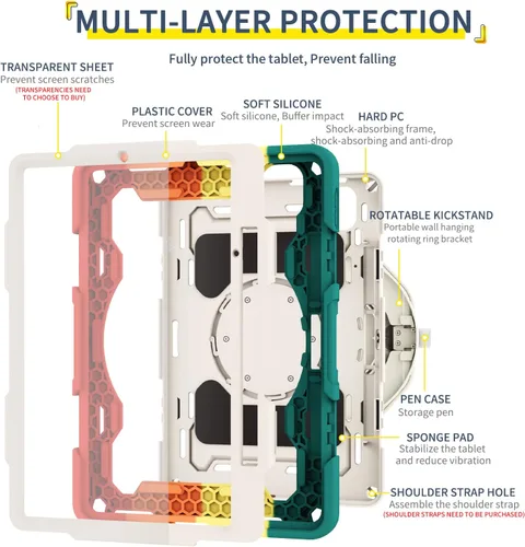 Miniatura 5 de Funda para niños a prueba de golpes para Xiaomi Mi Pad 5/MiPad 5 Pro de 11 pulgadas 2021, funda protectora completa resistente a prueba de golpes