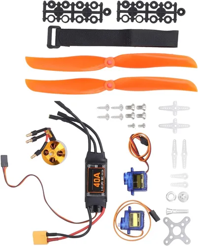 Miniatura 6 de Juego de motor de aeronave, 40A XT60T ESC 2212 KV1400 Servos y piezas para vehículos controlados por aplicación y control remoto de aviones RC Drone
