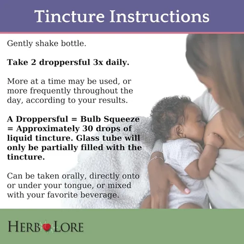 Miniatura 4 de Herb Lore Organic Goats Rue Tintura - Suplemento de lactancia para lactancia materna - Apoyo natural de producción de leche materna para aumentar