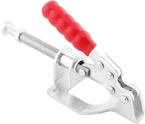 Miniatura 17 de Utoolmart Abrazadera de palanca ajustable, botón de liberación rápida, abrazadera de palanca de acción de empuje de tracción de 99 libras