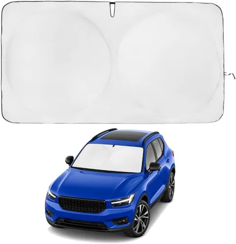 Miniatura 164 de Kinder Fluff Parasol para parabrisas Protección solar reflectante patentada para automóvil, certificado 99% de bloqueo UVR, interior fresco