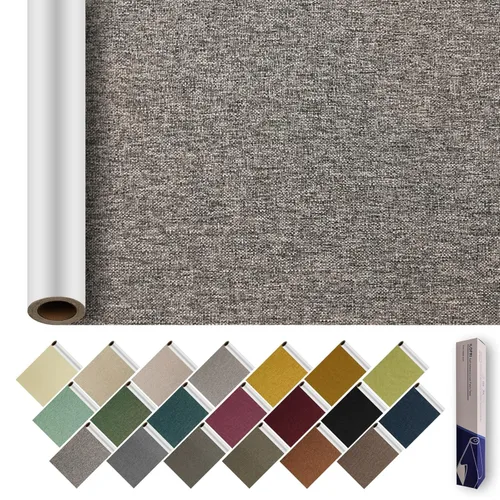 Miniatura 13 de ILOFRI Parches de tela de lino autoadhesivos de 8 x 11 pulgadas, 2 piezas, kits de cinta de reparación de sofá de tela para tapicería, muebles