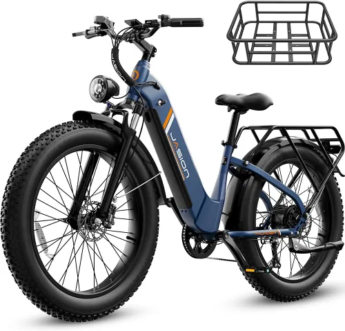 Miniatura 13 de Jasion Bicicleta eléctrica Thunder/PRO/ST, 2000 W/1800 W Peak Ebikes para adultos, neumático de grasa de 26 pulgadas, mejor bicicleta eléctrica