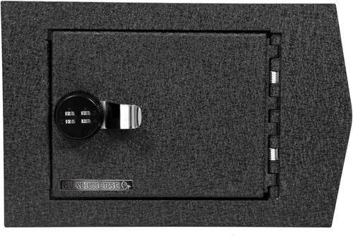 Miniatura 4 de Black Horse - Caja fuerte para consola central, organizador de caja de pistola negra, con cerradura reiniciable de combinación de 4 dígitos