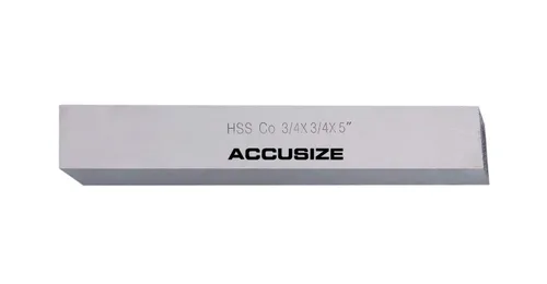 Miniatura 20 de Accusize Industrial Tools 1/2 x 1/2 x 4 pulg. (Ancho por Altura por TOL) Broca de herramienta HSS+5% M35 Cobalto para torno, 5095-0032