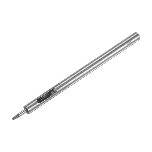 Miniatura 3 de HARFINGTON Perforadora de cuero de 0.039 pulgadas recta, redonda, ojal, remache a presión, fijador para cuero, artesanía, ropa, bolso, cortina