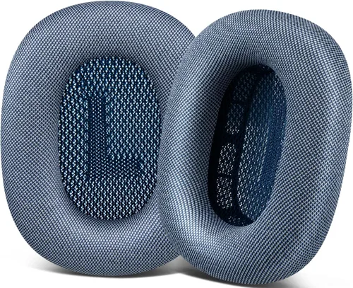 Miniatura 12 de SOPROM Almohadillas de repuesto mejoradas para auriculares supraaurales Airpods Max, almohadillas con tela de malla duradera, espuma más suave, Verde