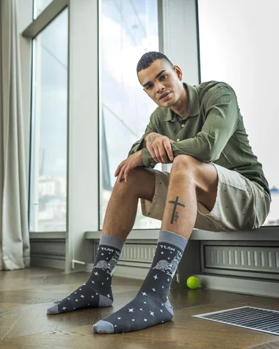 Miniatura 4 de socks n socks - 5 pares de calcetines de algodón coloridos de lujo para hombre caja de regalo Multi