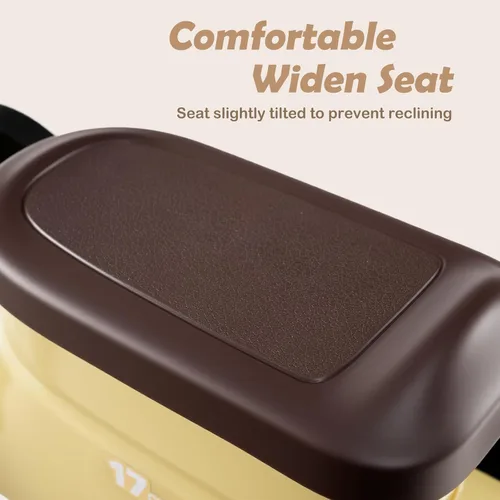Miniatura 9 de OLAKIDS Auto de empuje para niños, auto deslizante de pie a piso con sonido de silbato de tren, almacenamiento debajo del asiento, regalo
