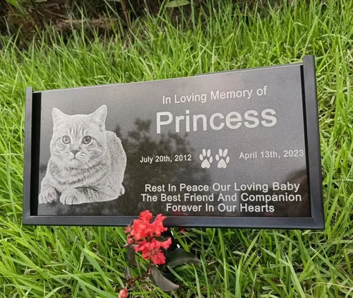 Miniatura 6 de Placa conmemorativa personalizada para mascotas, perros, gatos, lápida grabada personalizada, piedra conmemorativa para un ser querido perdido