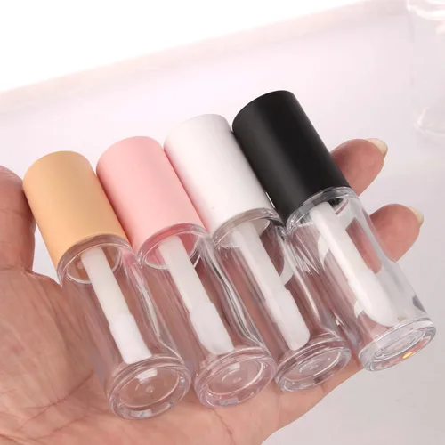 Miniatura 7 de COSIDEA 15 tubos vacíos de PETG grandes doe foot Wand Lip Gloss Tubes de 0.3 fl oz 0.33 oz tubo de brillo de labios nude con aplicador de cepillo