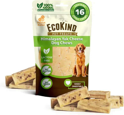 Miniatura 36 de EcoKind Premium Gold Yak Cheese - Masticables para perros del Himalaya, golosinas saludables para perros de todas las razas y tamaños, todo natural