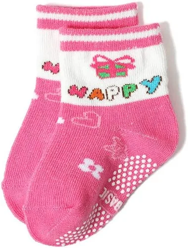 Miniatura 8 de QandSweet Calcetines antideslizantes para bebés y niñas, color rosa, 12 pares