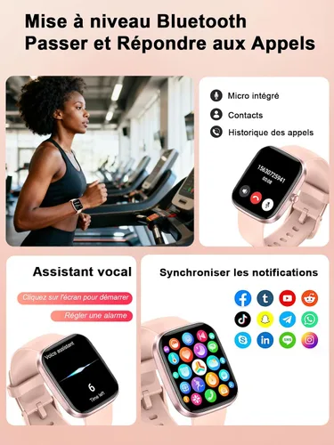 Miniatura 2 de invens Men's Women's Smart Watch with Bluetooth Call Smartwatch with Pedometer Heart Rate Monitor Oximeter Sports Watch for iPhone Android