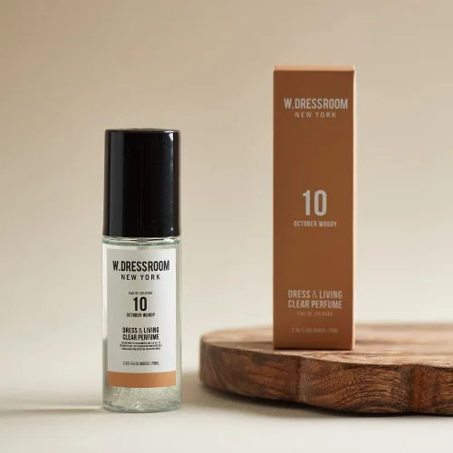Miniatura 3 de W.Dressroom No.10 October Woody Living - Perfume transparente, spray corporal y desodorante en aerosol para telas, sin alcohol, a base de agua