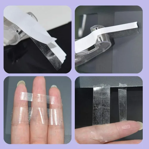 Miniatura 4 de Cinta para el cuerpo del pecho, tela transparente, cinta fuerte de doble cara para ropa, vestido, brasier, piel, bikini (16 pies)