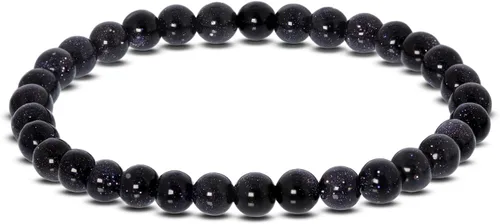 Miniatura 436 de Gem Avenue Handmade Round Bead Stretch Bracelet Unisex Natural Stone Beaded Jewelry for Men & Women, Elastic Wristband for Daily Wear