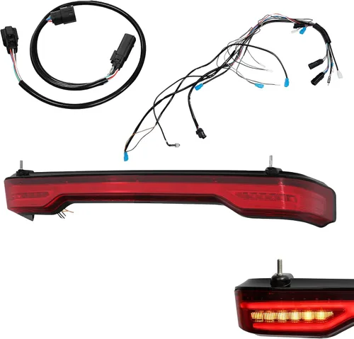 Miniatura 22 de TCMT Clear Len King Trunk LED Tail Light Assembly Wiring Harness Fits For Harley Touring Road King Road Street Electra Glide Tri Glide Ultra Limited