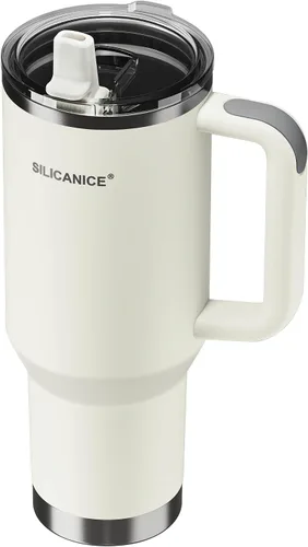 Miniatura 10 de Para café helado y licuados de frutas - Nunca vuelvas a beber de una tapa mohosa: vaso higiénico de 20 onzas, tapa 100% a prueba de fugas y boquilla