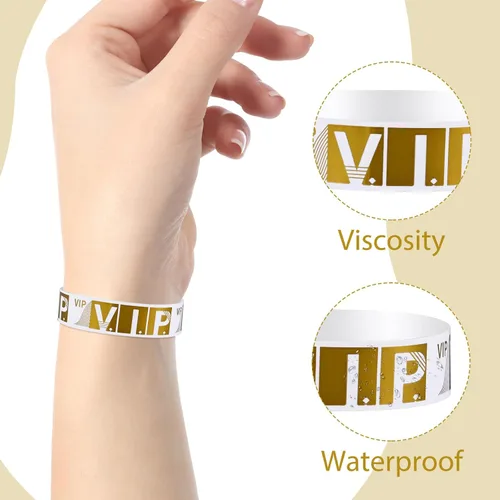 Miniatura 7 de Muñequeras Vip para eventos, 200 pulseras personalizadas, pulseras de fiesta para eventos, pulseras personalizables, pulseras personalizadas