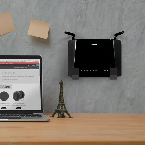 Miniatura 7 de Soporte de pared para caja de cables de 2.5 pulgadas, adhesivo y atornillado, para enrutadores, portátiles, módem, WiFi de malla, Apple TV