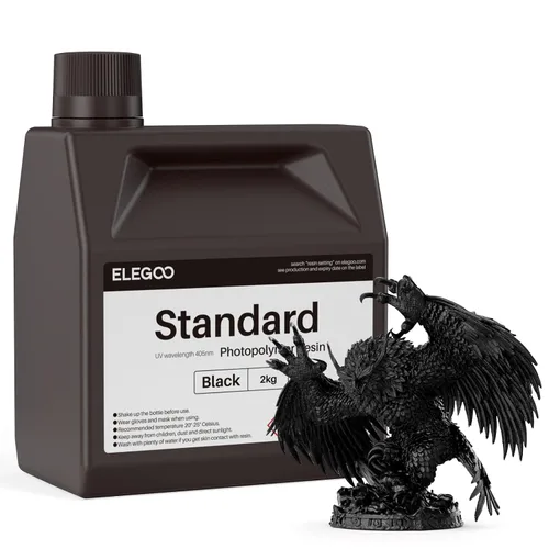 Miniatura 38 de ELEGOO Resina de impresora 3D estándar mejorada 2.0, resina fotopolimérica de curado UV de 405 nm para Mars Saturn Jupiter MSLA DLP LCD 3D Printing