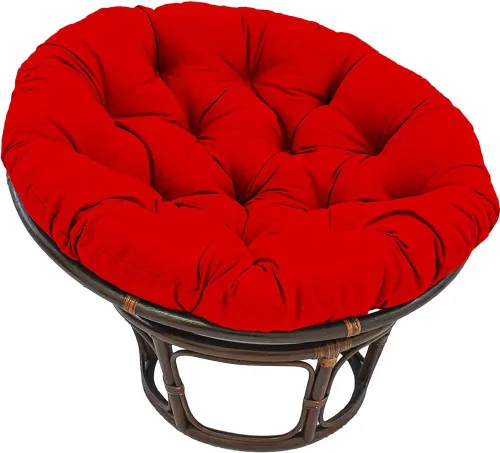 Miniatura 12 de Cojín colgante para silla de hamaca, cojín de tumbona para interiores y exteriores, cojín redondo grueso para silla de huevo, cojín de asiento