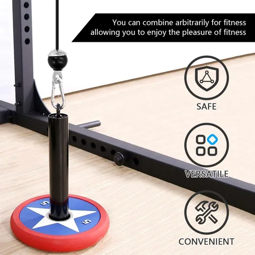 Miniatura 4 de Taeku Cable de polea de fitness, cable de polea de 0.236 in, cable de acero de repuesto, accesorios de máquina para gimnasio en casa, sistema