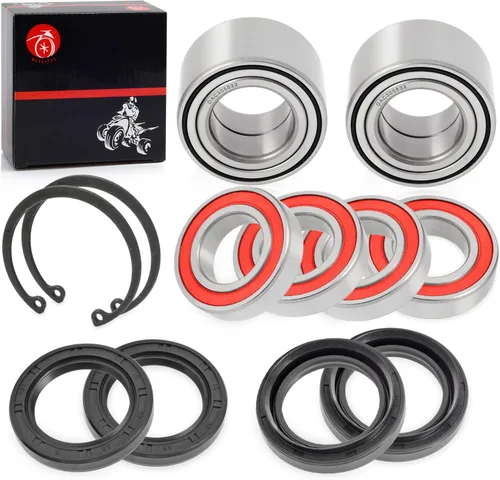 Miniatura 5 de Junta de cojinete de rueda delantera y trasera + kit CIRCLIP para Yamaha Big Bear 400 2007-2012 Grizzly 350 2007-2011 Grizzly 400 2007-2008