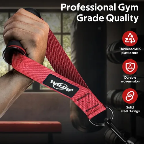 Miniatura 7 de Manijas de Ejercicio WALITO, Reemplazo de Accesorios de Cable para Equipo de Gimnasio en Casa, Sistema de Poleas, Pilates, Bandas de Resistencia