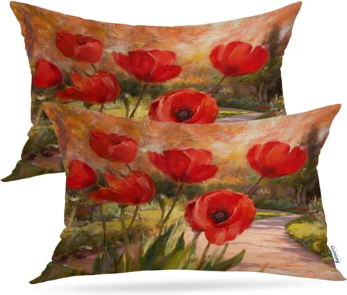 Miniatura 91 de Batmerry Black Cat Green Leaves Throw Pillow Covers, Cat Among Foliage Decorative Pillow Covers Digital Printing Blended Fabric for Couch Sofa Bed