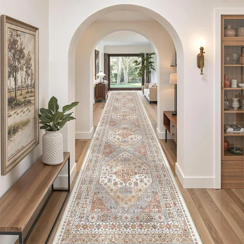 Miniatura 189 de zesthome Alfombra antideslizante para pasillos - Alfombra de pasillo 2x8 para dormitorio, alfombra lavable con respaldo de goma, alfombra suave