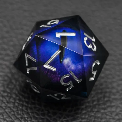 Miniatura 21 de Dados de mazmorras y dragones D20,3.346 in Dragon Eye D20,Dados de núcleo líquido para TTRPG