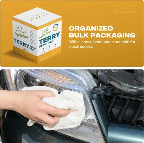 Miniatura 5 de Terry - Trapos de limpieza a granel, 100% algodón, de secado rápido, absorbentes, reutilizables, paños multiusos para cocina, automóvil, baño