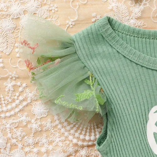 Miniatura 81 de GRNSHTS Traje de bebé niña 1er cumpleaños traje acanalado tul mameluco princesa pastel Smash sesión de fotos ropa + diadema