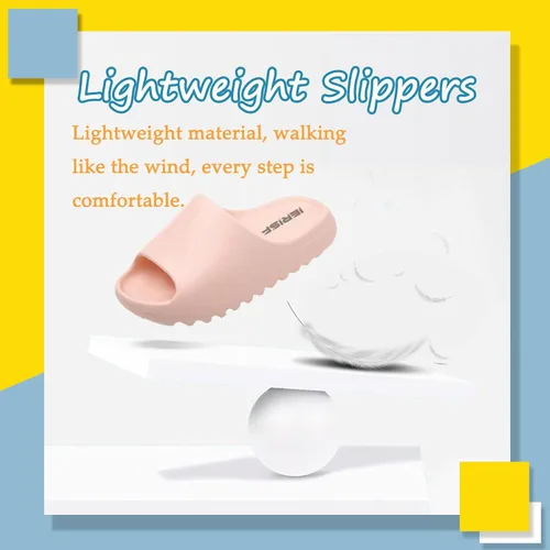 Miniatura 7 de Pantuflas cómodas de punta abierta para niños, ligeras, suaves, de EVA, antideslizantes, para niños y niñas, baño, ducha, verano, piscina, playa