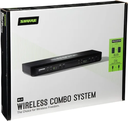 Miniatura 2 de Sistema de micrófono inalámbrico Shure BLX188/CVL - Vida de batería de 14 horas, rango de 300 pies, UHF Incluye (2) micrófonos Lavalier, receptor