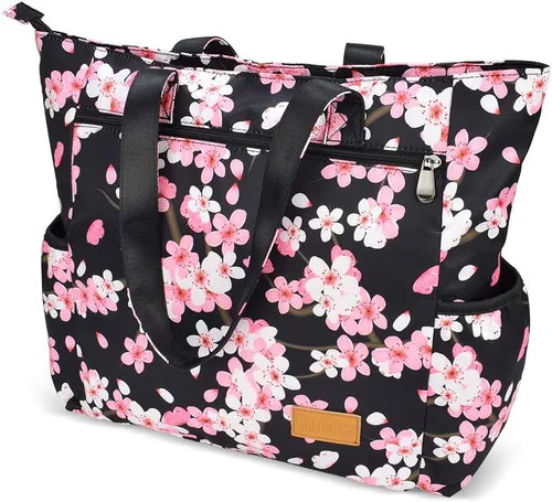 Miniatura 98 de CLOUDMUSIC Bolsa de hombro para enfermeras, profesores, trabajo, gimnasio, viajes, playa, mujeres, con gran capacidad, impermeable