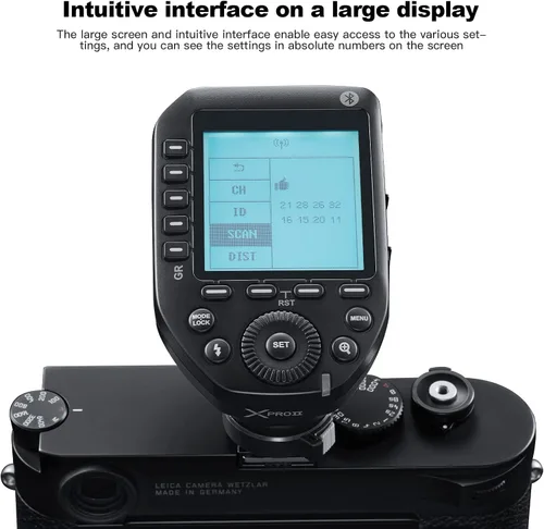Miniatura 7 de Godox XProII-N TTL Transmisor de disparador de flash inalámbrico compatible con cámaras Nikon, 2.4G 1/8000s HSS, conexión Bluetooth, nuevo bloqueo