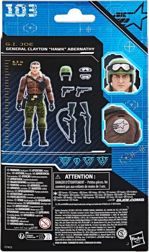 Miniatura 10 de G.I. Joe Serie Clasificada General Clayton Hawk Abernathy, Figura de Acción Coleccionable, 103, Figuras de Acción de 6 Pulgadas para Niños y Niñas
