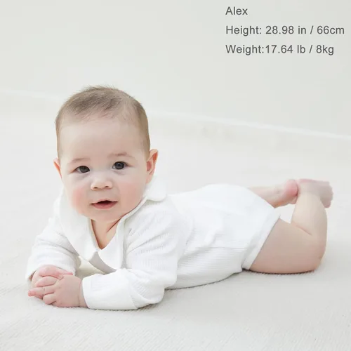 Miniatura 83 de pureborn Mameluco de algodón súper suave para bebés niños y niñas de 0 a 24 meses