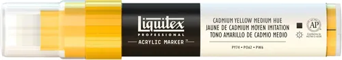 Miniatura 10 de Rotuladores de pintura Liquitex Professional, de punta ancha, Verde fosforescente, 8mm Verde fluorescente