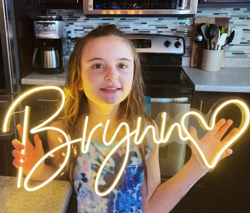 Miniatura 4 de Letreros de neón personalizables para decoración de pared, letreros LED personalizados para dormitorio, salón de uñas, boda, fiesta de cumpleaños