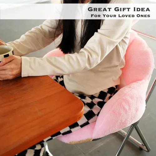 Miniatura 6 de Juju - Cojín Kawaii rosa – Decoración de habitación Kawaii – Cojines de asiento para sillas de oficina – Cojines de silla de oficina – Cojín