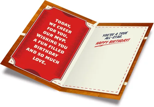 Miniatura 2 de Prime Greetings Tarjeta de cumpleaños para nieto, hecha en Estados Unidos, ecológica, cartulina gruesa con sobre premium de 5 x 7.75 pulgadas