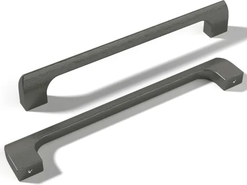 Miniatura 12 de Paquete de 10 manijas de metal de pistola con agujero central de 1-1/4 pulgadas Perillas de metal sólido para gabinetes de baño y decoración