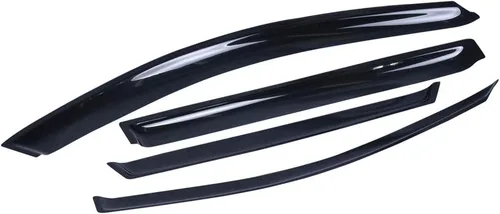 Miniatura 3 de IKON MOTORSPORTS - Visera de ventana compatible con Toyota RAV4 Xa30 Sport 2006-2012, estilo delgado, acrílico, teñido de humo y semitransparente, 4