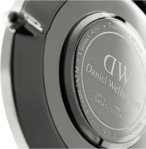 Miniatura 24 de Daniel Wellington Reloj clásico para hombre - Caja de 1.417 in - 1.575 in, movimiento de cuarzo japonés, correa de cuero, resistente al agua, reloj
